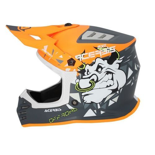 Мотошлем детский кроссовый Acerbis Profile Junior Orange/Grey