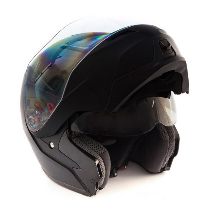 Шлем модуляр с солнцезащитными очками GSB G-339 Black Matt BT