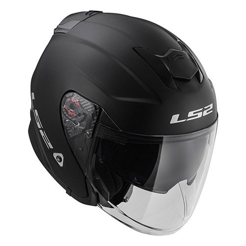 Открытый шлем LS2 OF521 Infinity Solid, черный матовый