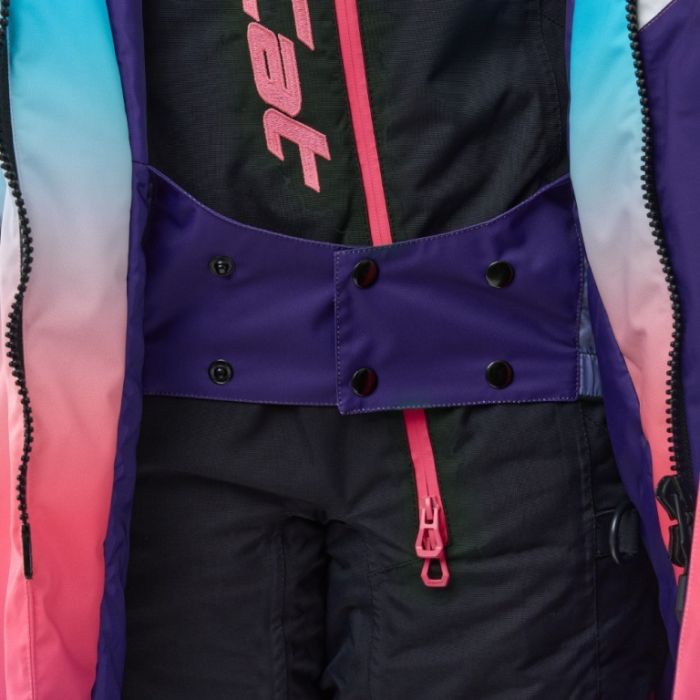 Плащ зимний Dragonfly Race Coat Winter Sunset Woman Coral - Blue