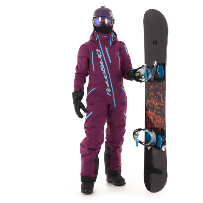 Снегоходный Утепленный комбинезон Dragonfly Extreme Woman Purple Sky 2024