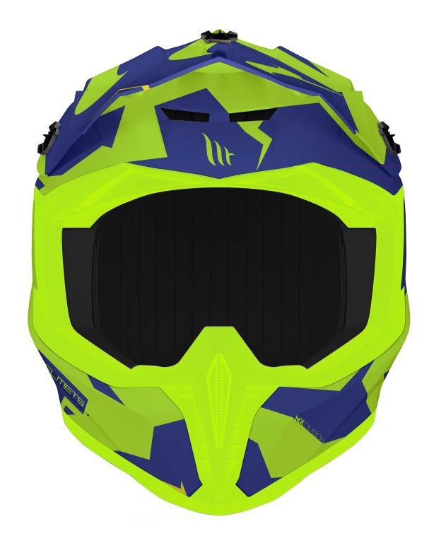 Шлем кроссовый MT MX802 Falcon Crush B7 gloss blue