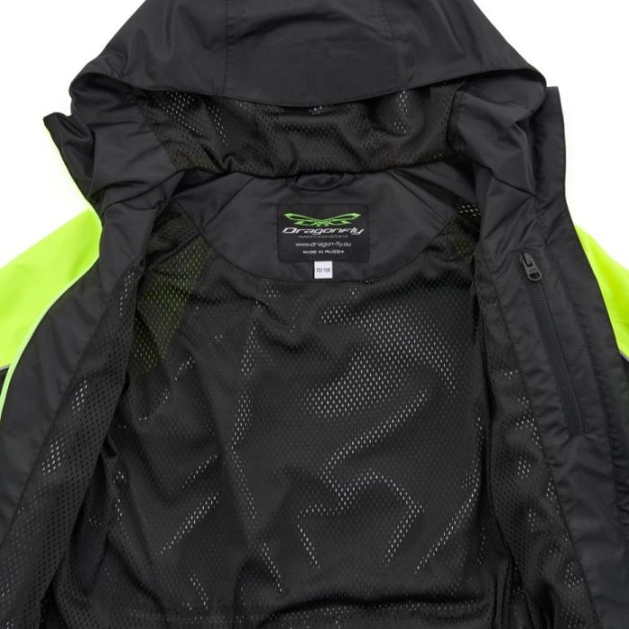 Дождевой детский комплект Dragonfly ACTIVE Teenager Black - Lime (мембрана)