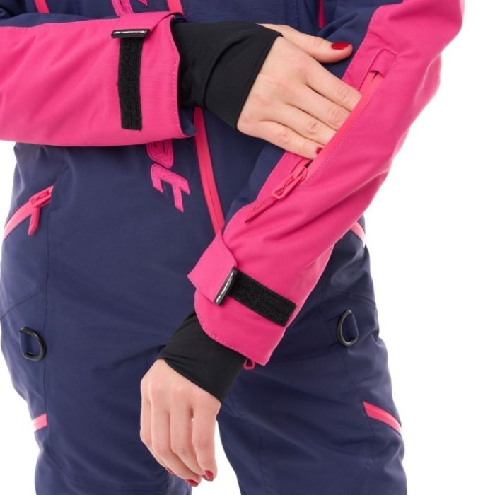 Снегоходный Утепленный комбинезон Dragonfly Extreme Woman Dark Blue - Pink Cat