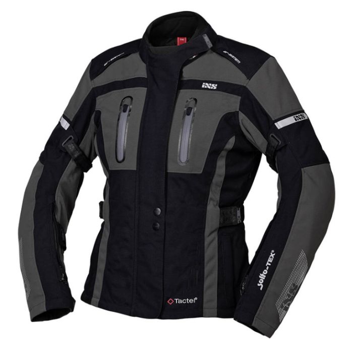Мотокуртка текстильная женская IXS Pacora-ST Черный/Серый