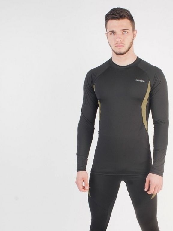 Комплект термобелья ThermoFlex зимний флисовый черный