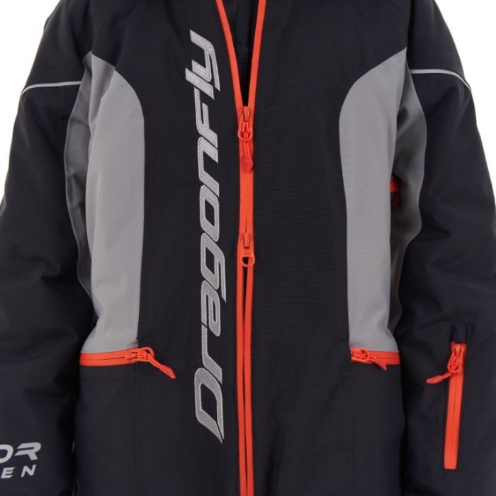 Зимний утепленный комбинезон Dragonfly GRAVITY for Teen Black - Grey 2024