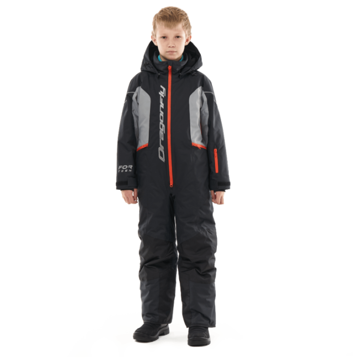 Зимний утепленный комбинезон Dragonfly GRAVITY for Teen Black - Grey 2024
