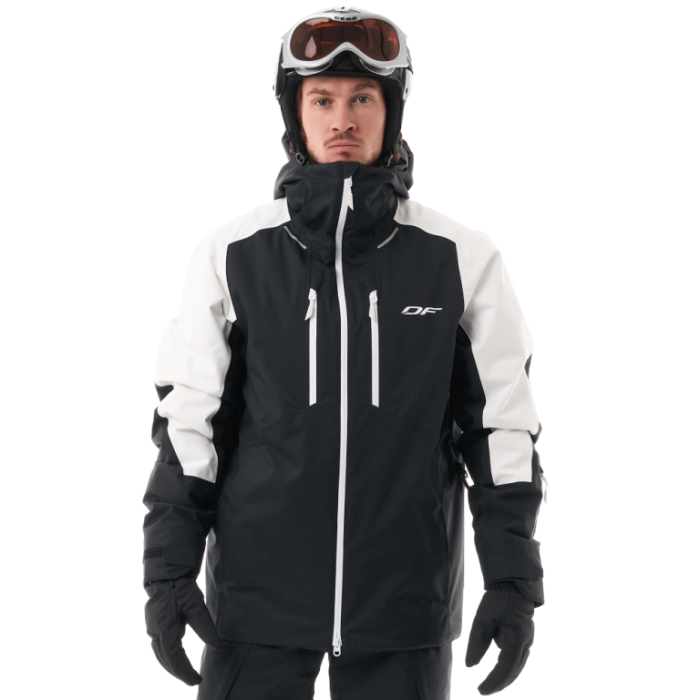 Куртка горнолыжная утепленная Dragonfly Gravity Man White Snow - Black