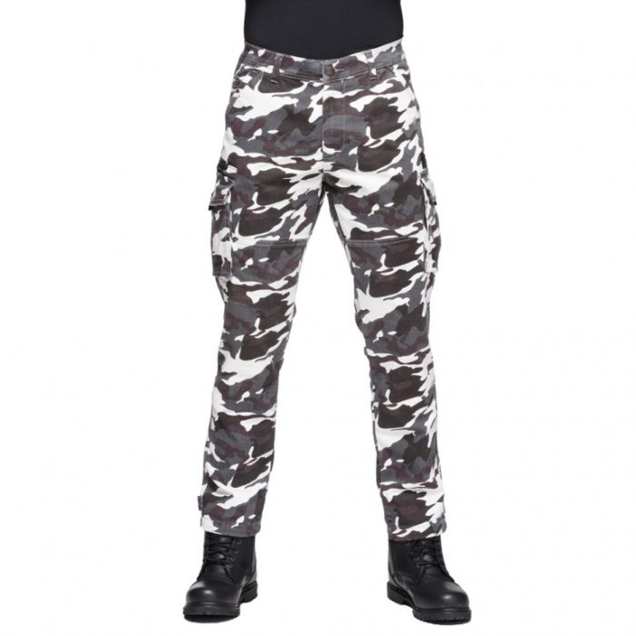 Мотоджинсы армированые Sweep Jungle Camo Black/White