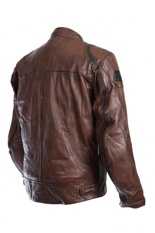 Мотокуртка Sweep Roadster кожаная, brown/black