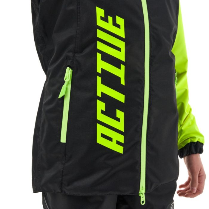 Дождевой детский комплект Dragonfly ACTIVE Teenager Black - Lime (мембрана)