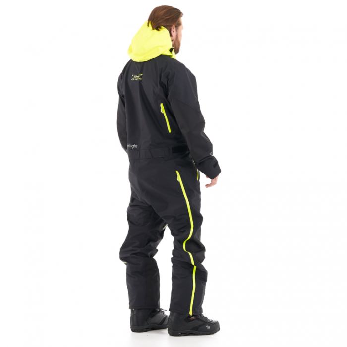 Снегоходный комбинезон Dragonfly SuperLight 3L MAN Dark Black-Yellow Fluo