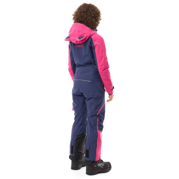 Снегоходный Утепленный комбинезон Dragonfly Extreme Woman Dark Blue - Pink Cat