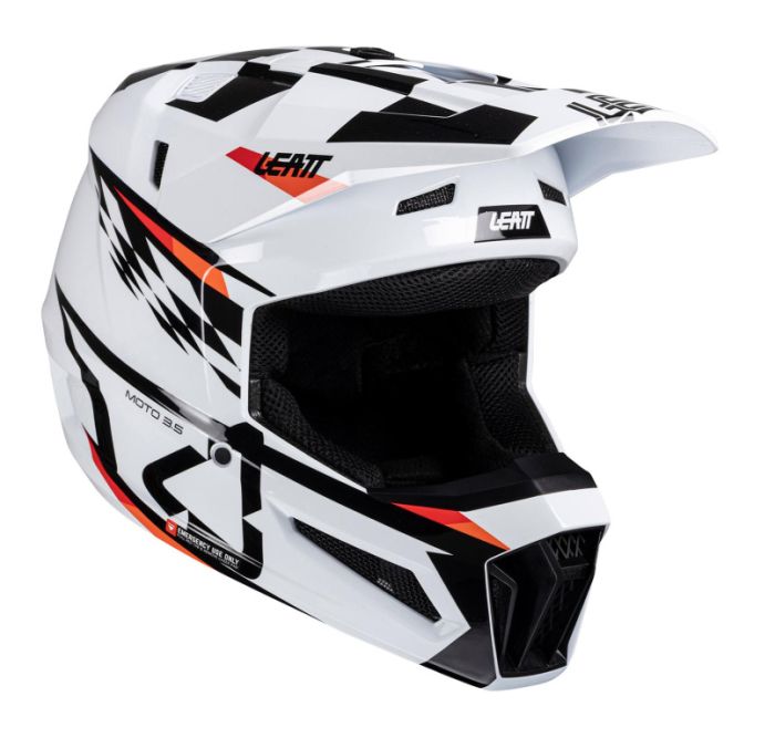 Шлем подростковый Leatt Moto 3.5 Junior Kit White 2025
