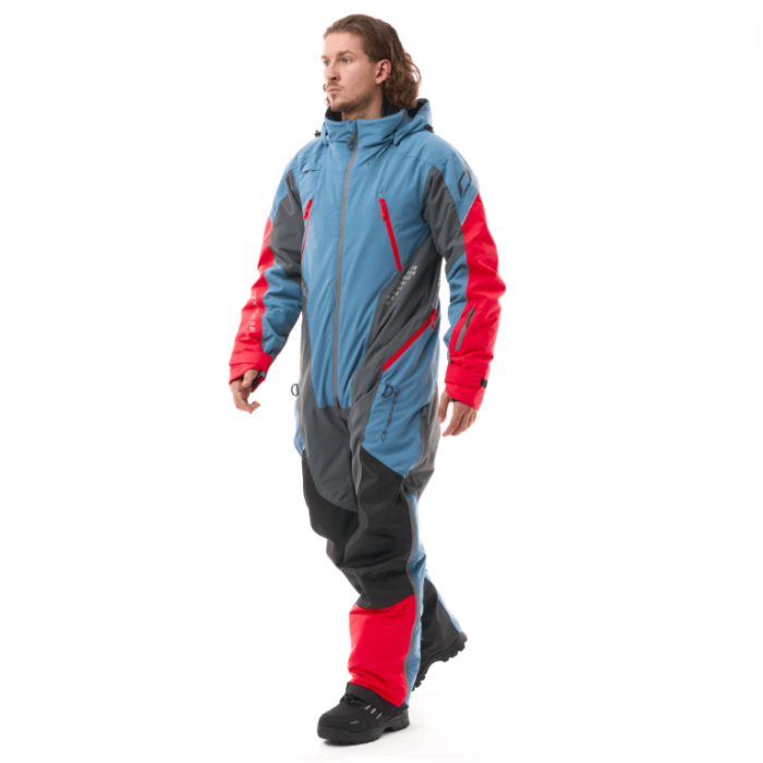 Снегоходный комбинезон Dragonfly Extreme 2.0 Man Grey - Blue - Red Утепленный (100)