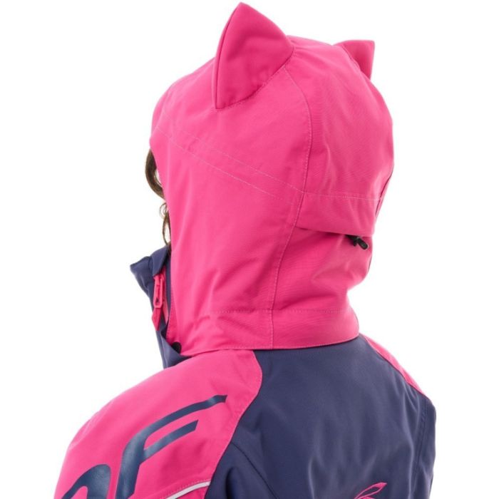 Снегоходный Утепленный комбинезон Dragonfly Extreme Woman Dark Blue - Pink Cat