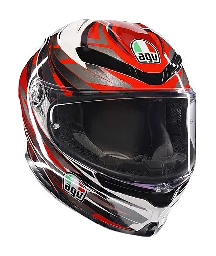 Мотошлем AGV K-6 S E2206 MPLK Reeval White/Red/Grey