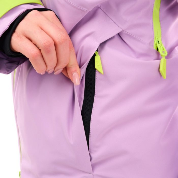 Куртка горнолыжная утепленная Dragonfly Gravity Woman Purple - Lime