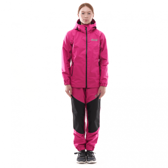 Детский комплект дождевой (куртка, брюки) Dragonfly EVO Kids PINK (мембрана)