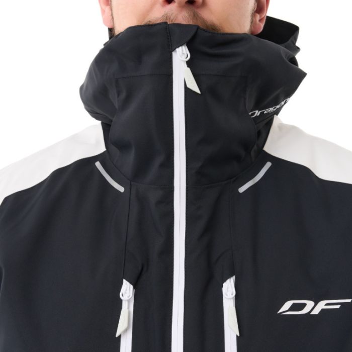 Куртка горнолыжная утепленная Dragonfly Gravity Man White Snow - Black