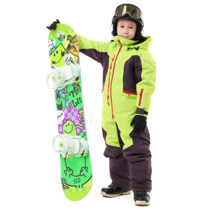 Зимний утепленный комбинезон Dragonfly GRAVITY Junior Lime - Plum
