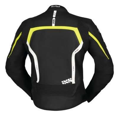 Мотокуртка кожаная IXS Sports Ld Jacket RS-600 1.0, Чёрный/Жёлтый