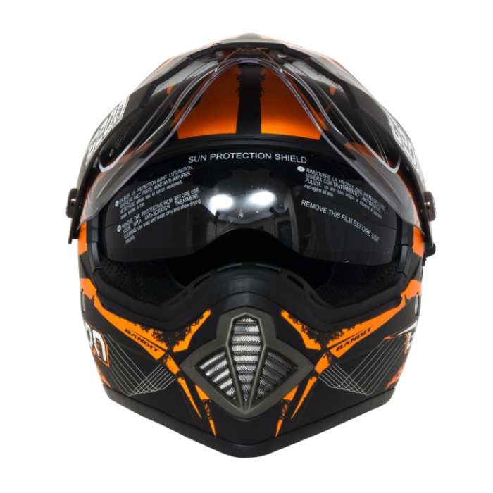 Шлем Beon B-600 Mat Black/orange