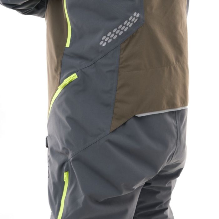Снегоходный комбинезон Dragonfly Extreme 2.0 Man Grey - Brown - Lime Утепленный (100)