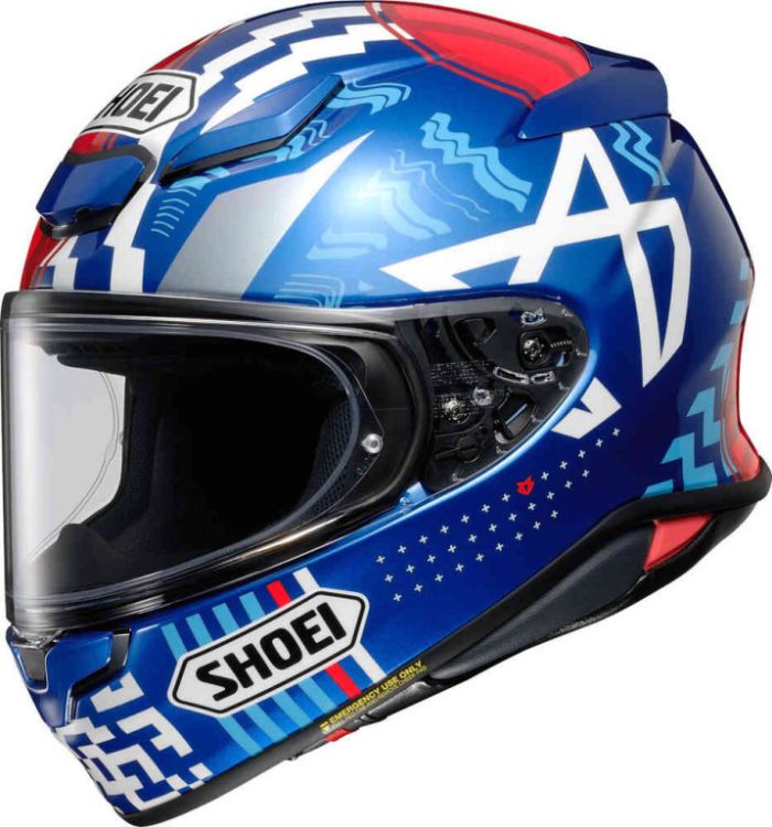 Мотошлем Shoei NXR 2 Diggia Сине-Красный