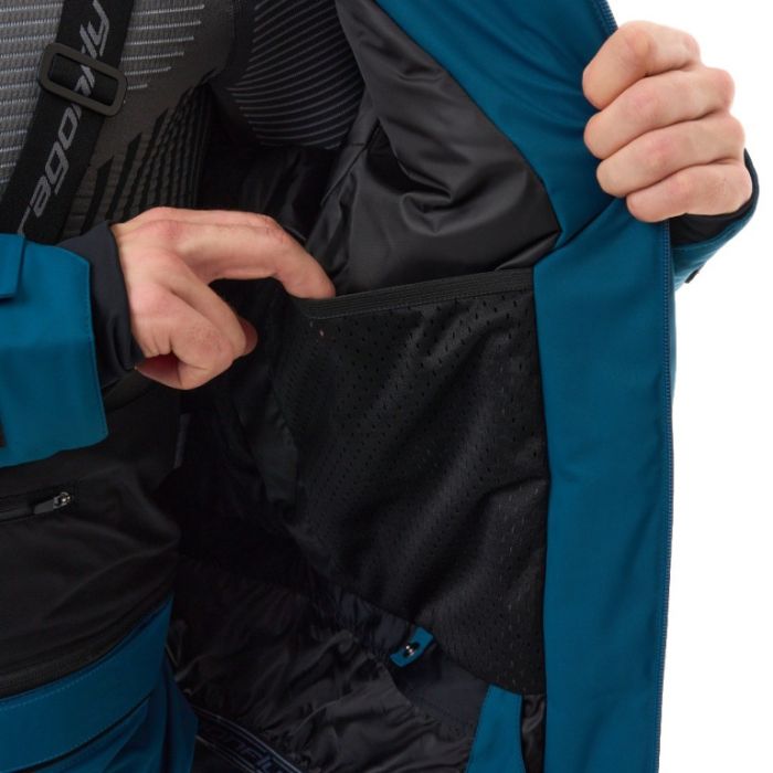 Куртка горнолыжная утепленная Dragonfly Gravity Man Dark Blue - Сherry