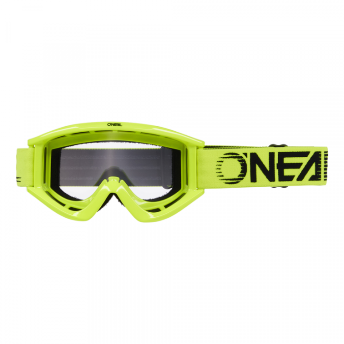 Маска кроссовая Oneal B-Zero V.22, желтый, прозрачные линзы