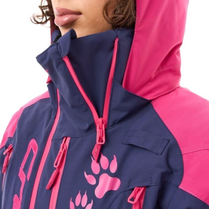 Снегоходный Утепленный комбинезон Dragonfly Extreme Woman Dark Blue - Pink Cat
