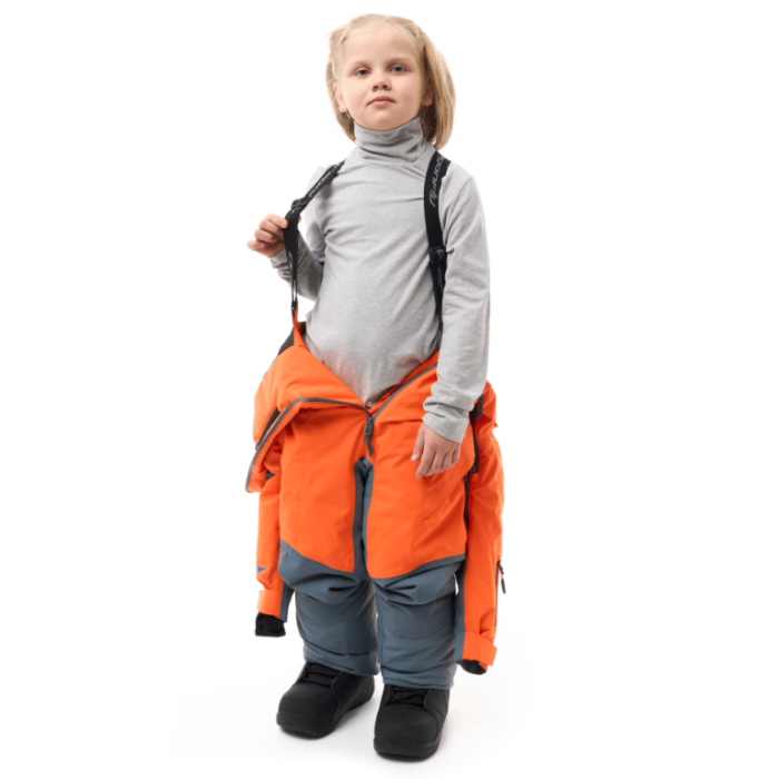 Зимний утепленный комбинезон Dragonfly Gravity Junior Grey - Orange