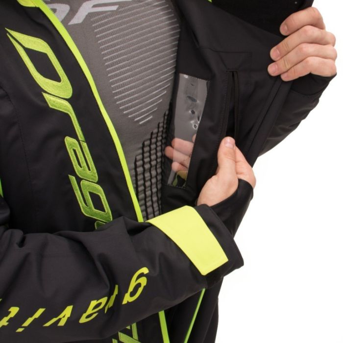 Комбинезон Dragonfly GRAVITY PREMIUM Man Black - Yellow Green 2024