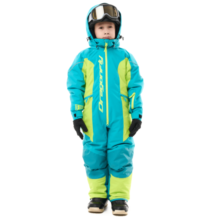 Зимний утепленный комбинезон Dragonfly GRAVITY Junior Dark Green - Lime