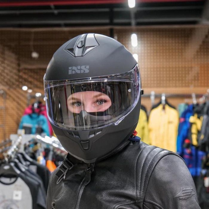 Шлем интеграл IXS HX 1100 1.0 черный мат.