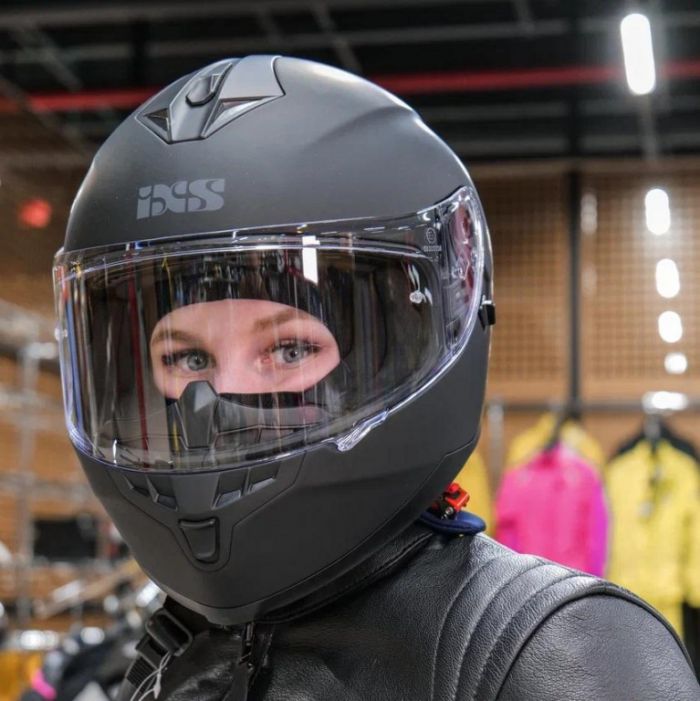 Шлем интеграл IXS HX 1100 1.0 черный мат.