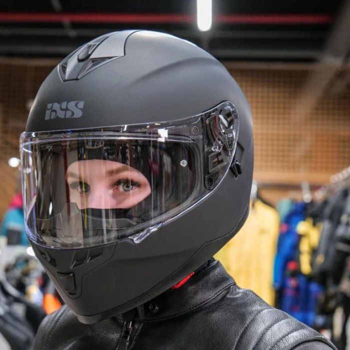 Шлем интеграл IXS HX 1100 1.0 черный мат.