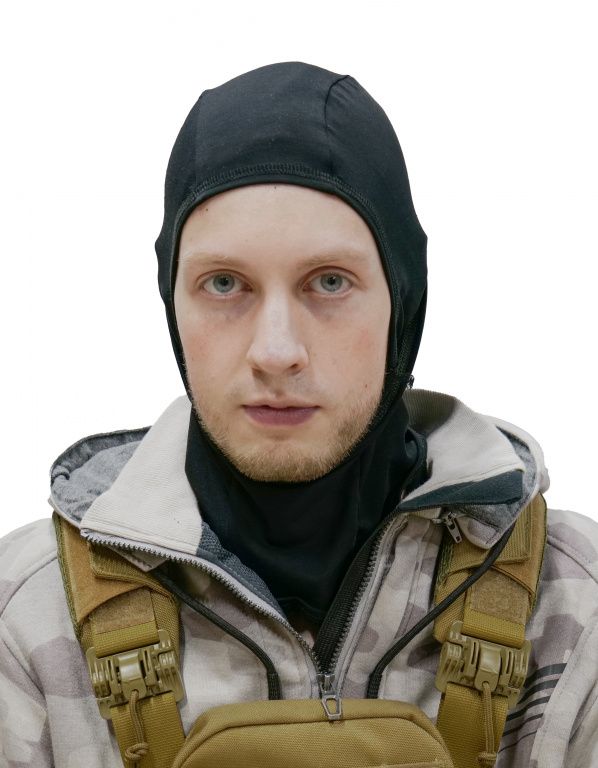 Подшлемник MotoLike Трансформер Хлопок/Эластан Черный