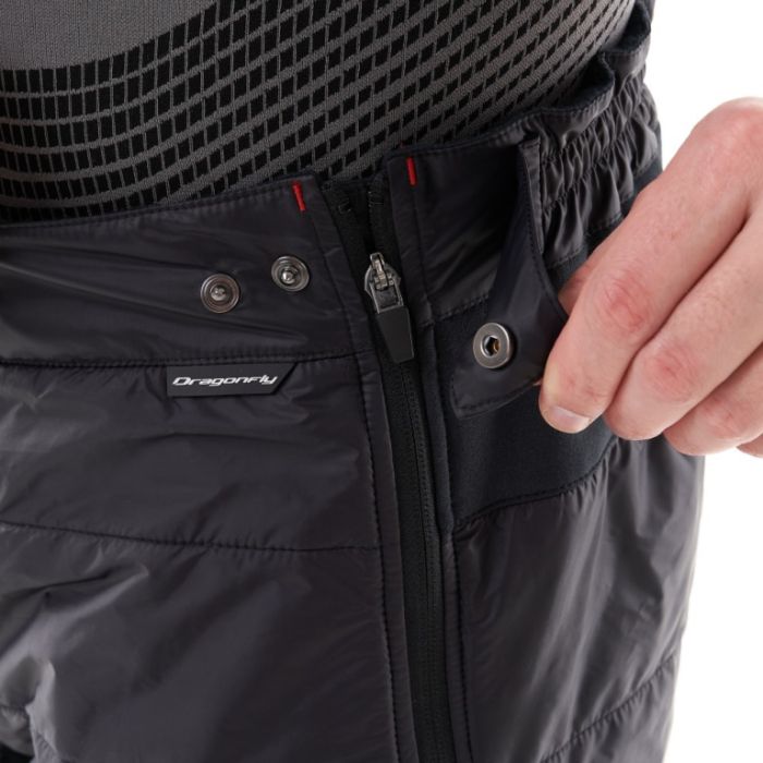 Термошорты-самосбросы удлиненные Dragonfly WARMLAYER ZIP Вlack