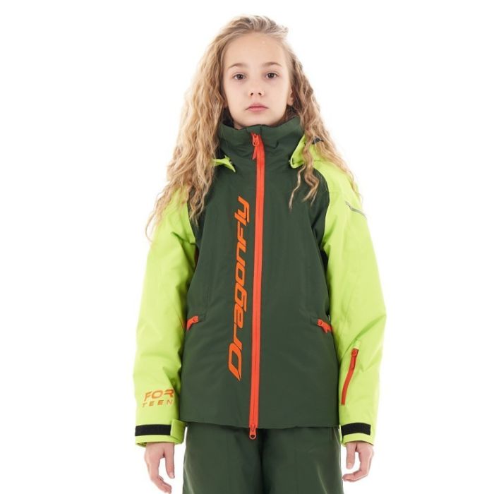 Куртка утепленная Dragonfly Gravity TEENAGER Green - Orange 2024