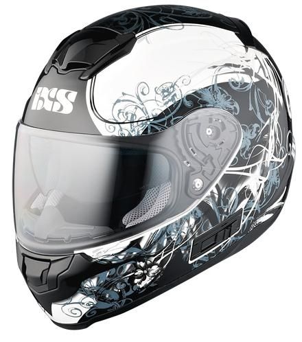 Шлем интеграл HX 215 Curl IXS Черно-белый