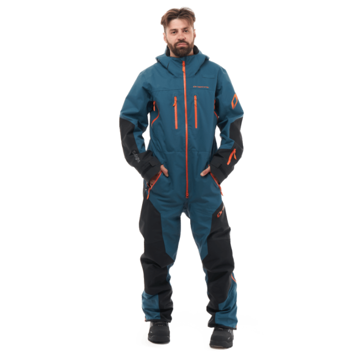 Снегоходный комбинезон Dragonfly SuperLight 3L MAN 2024 Dark Ocean-Orange
