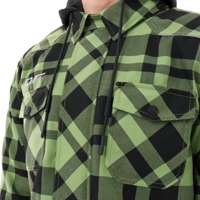 Моторубашка с защитой Dragonfly Streetfighter Green 2025