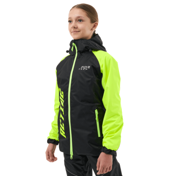 Дождевой детский комплект Dragonfly ACTIVE Teenager Black - Lime (мембрана)