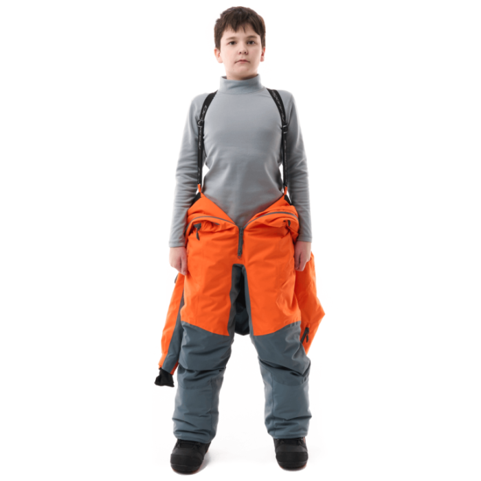 Зимний утепленный комбинезон Dragonfly GRAVITY Teenager Grey - Orange