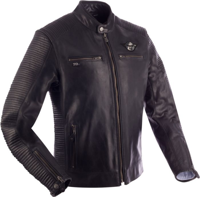 Куртка кожаная Segura Riverton Black/Grey