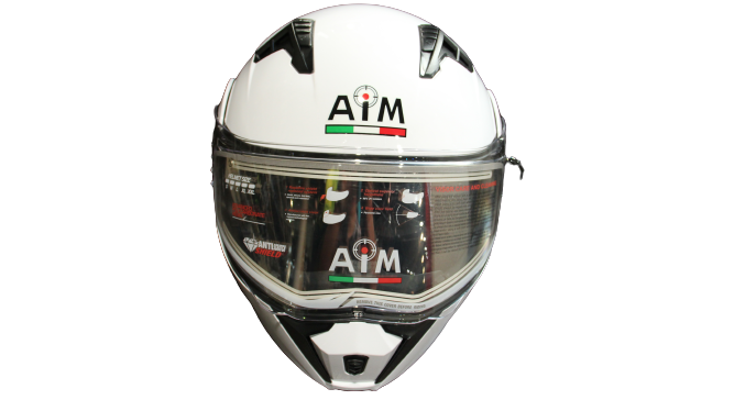 Шлем снегоходный с электрическим подогревом AiM JK906 White