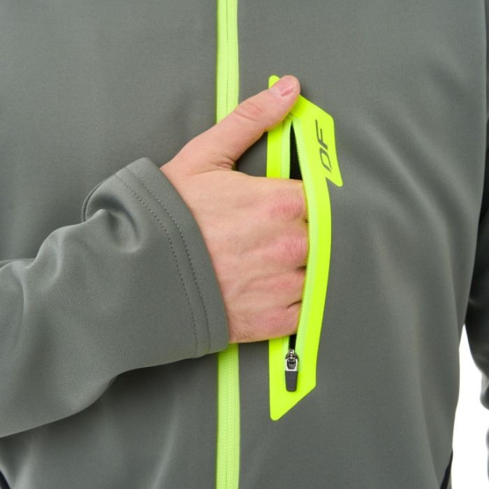 Куртка с капюшоном Dragonfly Explorer 2.0 Man Grey - Lemon 2024
